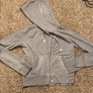 Gray zip & silver zip up from PINK